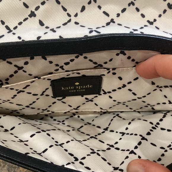 Kate Spade Keira Newbury Lane Black Saffiano Leather Clutch - Picture 5 of 6
